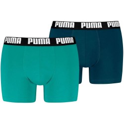 Боксерки Puma Everyday Basic boxers 2 units - Green / Blue (Petrol / Mint) боксерки,мъжко,бельо,puma,everyday,basic,boxers,2,units,green,blue,(petrol,mint)