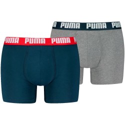Боксерки Puma Everyday Basic boxers 2 units - Blue / Grey (Navy / Grey Melange) боксерки,мъжко,бельо,puma,everyday,basic,boxers,2,units,blue,grey,(navy,grey,melange)