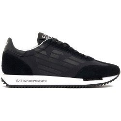 Маратонки EA7 EMPORIO ARMANI Black & White Vintage Mix trainers - Black (Black / White) маратонки,мъжки,маратонки,дамски,маратонки,ea7,emporio,armani,black,&,white,vintage,mix,trainers,black,(black,white)