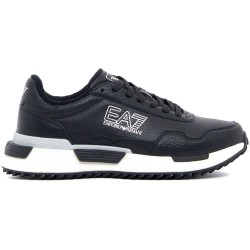Маратонки EA7 EMPORIO ARMANI Vintage Running Pu trainers - Black (Black / Silver / Off White) маратонки,мъжки,маратонки,дамски,маратонки,ea7,emporio,armani,vintage,running,pu,trainers,black,(black,silver,off,white)