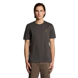 Тениска Lyle & scott Fine Slub short sleeve T-shirt - Grey (Gunmetal) тениска,мъжки,тениски,дамски,тениски,lyle,&,scott,fine,slub,short,sleeve,t,shirt,grey,(gunmetal)