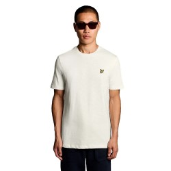 Тениска Lyle & scott Fine Slub short sleeve T-shirt - White (Ice Cream) тениска,мъжки,тениски,дамски,тениски,lyle,&,scott,fine,slub,short,sleeve,t,shirt,white,(ice,cream)