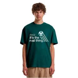 Футболна фланелка Merchcode Coca Cola The Real Thing Football short sleeve T-shirt - Green (Bottle Green) футболна,фланелка,мъжки,тениски,дамски,тениски,merchcode,coca,cola,the,real,thing,football,short,sleeve,t,shirt,green,(bottle,green)
