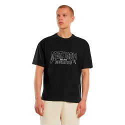 Тениска Merchcode Deathrow Records Logo short sleeve T-shirt - Black (Black) тениска,мъжки,тениски,дамски,тениски,merchcode,deathrow,records,logo,short,sleeve,t,shirt,black,(black)