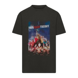 тениска,мъжки,тениски,дамски,тениски,merchcode,the,big,bang,theory,poster,heavy,oversize,short,sleeve,t,shirt,black,(black)