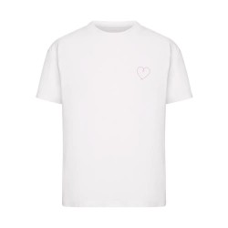 тениска,мъжки,тениски,дамски,тениски,miss,tee,hearts,line,short,sleeve,t,shirt,white,(white)