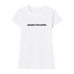 тениска,мъжки,тениски,дамски,тениски,miss,tee,mom´s,favorite,fitted,short,sleeve,t,shirt,white,(white)