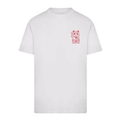 тениска,мъжки,тениски,дамски,тениски,mister,tee,good,luck,club,cat,short,sleeve,t,shirt,white,(white)