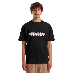 тениска,мъжки,тениски,дамски,тениски,mister,tee,italia,stripes,oversize,short,sleeve,t,shirt,black,(black)