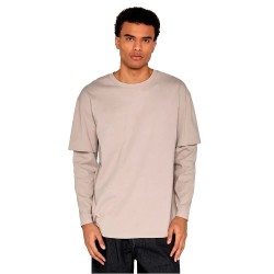 Тениска Urban classics TB2887 long sleeve T-shirt - Beige (Cloud / Cloud) тениска,мъжки,тениски,дамски,тениски,urban,classics,tb2887,long,sleeve,t,shirt,beige,(cloud,cloud)