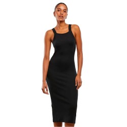 Рокля Urban classics TB7526 sleeveless midi dress - Black (Black) рокля,дамски,поли,и,рокли,urban,classics,tb7526,sleeveless,midi,dress,black,(black)