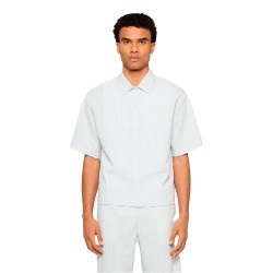 Риза с къс ръкав Urban classics TB8417 short sleeve shirt - Blue (Freeze Blue / White) риза,с,къс,ръкав,дамски,ризи,мъжки,ризи,urban,classics,tb8417,short,sleeve,shirt,blue,(freeze,blue,white)