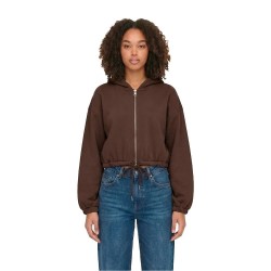 Блуза Urban classics TB8635 full zip sweatshirt - Brown (Chocolate Brown) блуза,дамски,блузи,urban,classics,tb8635,full,zip,sweatshirt,brown,(chocolate,brown)