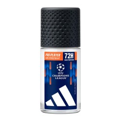 Adidas UEFA Pro Player 50 ml Roll-On Deodorant - Clear (Black / Blue) хигиена,тяло,adidas,uefa,pro,player,50,ml,roll,on,deodorant,clear,(black,blue)