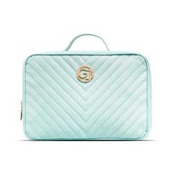 Gillian jones 2-Room Traincase-Ocean beauty accessories set - Green (Blue) специфични,козметични,продукти,gillian,jones,2,room,traincase,ocean,beauty,accessories,set,green,(blue)