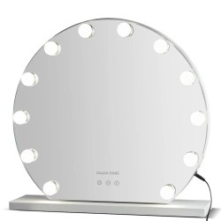 Gillian jones Hollywood-Adjustable Light makeup mirror - Silver (White) специфични,козметични,продукти,gillian,jones,hollywood,adjustable,light,makeup,mirror,silver,(white)