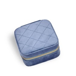 Gillian jones Jewelry box Blue velour beauty accessories set - Blue (Blue) специфични,козметични,продукти,gillian,jones,jewelry,box,blue,velour,beauty,accessories,set,blue,(blue)