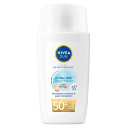 козметика,за,защита,от,слънце,nivea,daily,fluid,light,tinted,spf,50+,40,ml,sunscreen,clear,(light,tinted,beige)