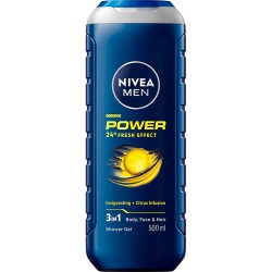 хигиена,тяло,nivea,power,refresh,500,ml,shower,gel,clear,(blue)