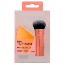 Real techniques Mini Travel Duo makeup brush & sponge set - Clear (Multicolor) специфични,козметични,продукти,real,techniques,mini,travel,duo,makeup,brush,&,sponge,set,clear,(multicolor)