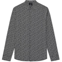 Риза с дълъг ръкав Armani exchange XM000625_AF13184 long sleeve shirt - Grey (Black Macro Logo AOP) риза,с,дълъг,ръкав,дамски,ризи,мъжки,ризи,armani,exchange,xm000625,af13184,long,sleeve,shirt,grey,(black,macro,logo,aop)