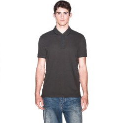 Armani exchange XM001285_AF10366 short sleeve polo - Grey (Peat) дамски,блузи,с,яка,мъжки,блузи,с,яка,armani,exchange,xm001285,af10366,short,sleeve,polo,grey,(peat)