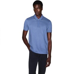 Armani exchange XM001285_AF10366 short sleeve polo - Blue (Vintage Indigo) дамски,блузи,с,яка,мъжки,блузи,с,яка,armani,exchange,xm001285,af10366,short,sleeve,polo,blue,(vintage,indigo)