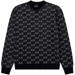 блуза,мъжки,пуловери,дамски,пуловери,armani,exchange,xm002992,af16916,sweater,black,(black,alloy,ax,small)