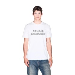 Тениска Armani exchange XM003392_AF10361 short sleeve T-shirt - White (Off White) тениска,мъжки,тениски,дамски,тениски,armani,exchange,xm003392,af10361,short,sleeve,t,shirt,white,(off,white)