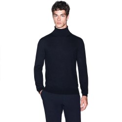 Блуза Armani exchange XM003571_AF28778 high neck sweater - Blue (Deep Navy) блуза,мъжки,пуловери,дамски,пуловери,armani,exchange,xm003571,af28778,high,neck,sweater,blue,(deep,navy)
