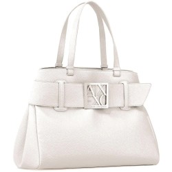 Пазарска чанта Armani exchange XW000284_AF11902 Shopper Bag - White (Script) пазарска,чанта,всички,чанти,armani,exchange,xw000284,af11902,shopper,bag,white,(script)