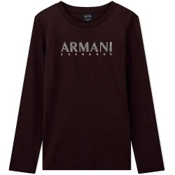 тениска,мъжки,тениски,дамски,тениски,armani,exchange,xw002761,af23954,long,sleeve,t,shirt,brown,(antagonist)