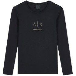 тениска,мъжки,тениски,дамски,тениски,armani,exchange,xw002764,af23954,long,sleeve,t,shirt,black,(black)