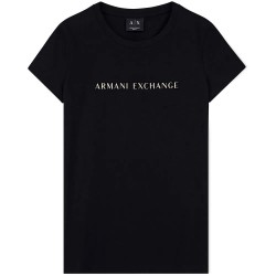 Тениска Armani exchange XW002969_AF10356 short sleeve T-shirt - Black (Black) тениска,мъжки,тениски,дамски,тениски,armani,exchange,xw002969,af10356,short,sleeve,t,shirt,black,(black)