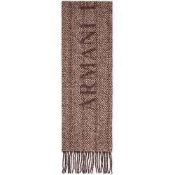 Шал Armani exchange XW003045_AF28783 scarf - Brown (Antagonist Herringbone) шал,ръкавици,шапки,и,шалове,armani,exchange,xw003045,af28783,scarf,brown,(antagonist,herringbone)