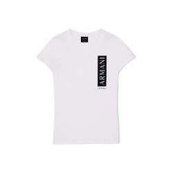 Тениска Armani exchange XW003134_AF10356 short sleeve v neck T-shirt - White (Optic White) тениска,мъжки,тениски,дамски,тениски,armani,exchange,xw003134,af10356,short,sleeve,v,neck,t,shirt,white,(optic,white)