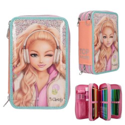Topmodel Music 0414100 pencil case - Pink (Multicolor) канцеларски,принадлежности,topmodel,music,0414100,pencil,case,pink,(multicolor)