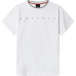 Тениска Hackett HK5000063 short sleeve T-shirt - White (Optic White) тениска,мъжки,тениски,дамски,тениски,hackett,hk5000063,short,sleeve,t,shirt,white,(optic,white)