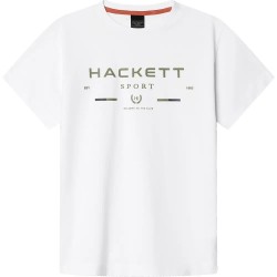 Тениска Hackett HK5000065 short sleeve T-shirt - White (Optic White) тениска,мъжки,тениски,дамски,тениски,hackett,hk5000065,short,sleeve,t,shirt,white,(optic,white)