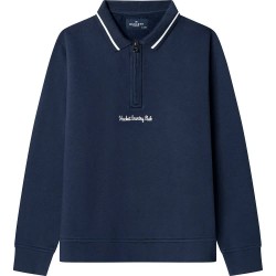 Блуза Hackett HK5800051 half zip sweatshirt - Blue (Old Navy) блуза,детски,блузи,hackett,hk5800051,half,zip,sweatshirt,blue,(old,navy)