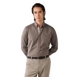 Риза с дълъг ръкав Hackett HM3010855 long sleeve shirt - Brown (Putty Beige) риза,с,дълъг,ръкав,дамски,ризи,мъжки,ризи,hackett,hm3010855,long,sleeve,shirt,brown,(putty,beige)