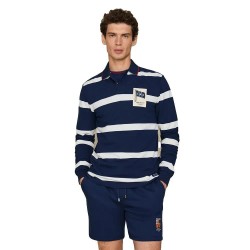 Hackett HM5500051 long sleeve polo - Blue (Old Navy) дамски,блузи,с,яка,мъжки,блузи,с,яка,hackett,hm5500051,long,sleeve,polo,blue,(old,navy)