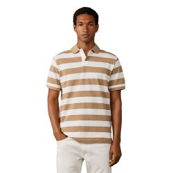 Hackett HM5600186 short sleeve polo - Beige / Brown (Camel Beige) дамски,блузи,с,яка,мъжки,блузи,с,яка,hackett,hm5600186,short,sleeve,polo,beige,brown,(camel,beige)
