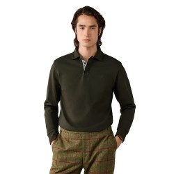 Hackett HM5700021 long sleeve polo - Green (Hunter Green) дамски,блузи,с,яка,мъжки,блузи,с,яка,hackett,hm5700021,long,sleeve,polo,green,(hunter,green)