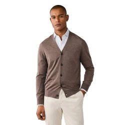 жилетка,мъжки,пуловери,дамски,пуловери,hackett,hm7000206,cardigan,brown,(putty,beige)