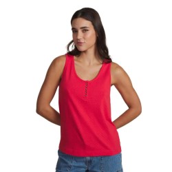 Тениска Tbs Rommydeb sleeveless T-shirt - Pink (Hibiscus / Red) тениска,мъжки,тениски,дамски,тениски,tbs,rommydeb,sleeveless,t,shirt,pink,(hibiscus,red)