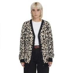 Жилетка Volcom Tigardi cardigan - Beige (Animal Print) жилетка,мъжки,пуловери,дамски,пуловери,volcom,tigardi,cardigan,beige,(animal,print)