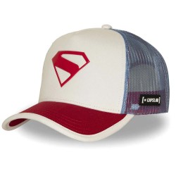 Шапка Capslab Dc Superman cap - White (White / Red) шапка,всички,шапки,capslab,dc,superman,cap,white,(white,red)