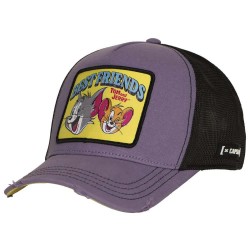 Шапка Capslab Tom & Jerry Best Black cap - Purple (Lilac / Black) шапка,всички,шапки,capslab,tom,&,jerry,best,black,cap,purple,(lilac,black)