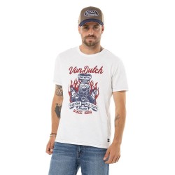 Тениска Von dutch VD1TRMOTORW short sleeve T-shirt - White (White) тениска,мъжки,тениски,дамски,тениски,von,dutch,vd1trmotorw,short,sleeve,t,shirt,white,(white)